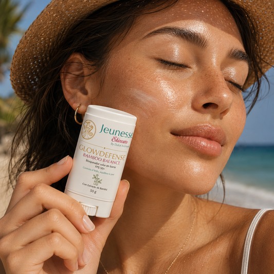 Glow Defense Bamboo Balance SPF 50 – Protector Solar en Barra Stick