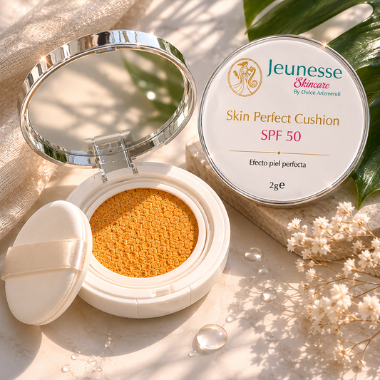 Skin Perfect Cushion SPF 50 – Maquillaje Hidratante con Espejo